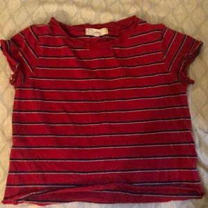 Red crop top